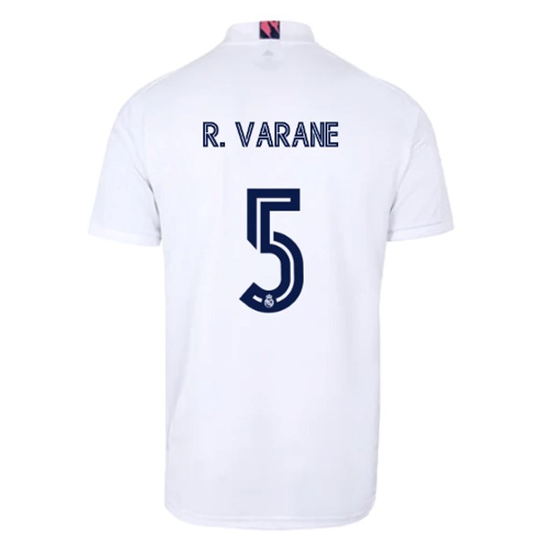 Maglia Real Madrid 1ª NO.5 Varane 2020-2021 Bianco